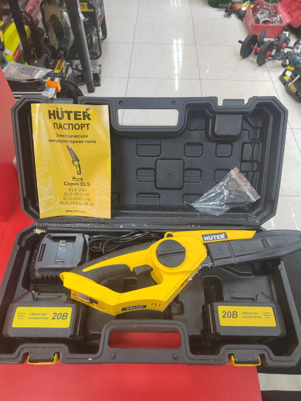 Электропила Huter ELS/8 LI-2k-bl ea